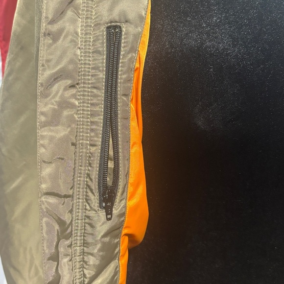 Harley Davidson Jacket M Olive Color orange liner bomber Street wear Motorcycle - Picture 13 of 13